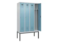 locker voor scheiding van kleding,HxBxD 2120x1200x500mm,4vak