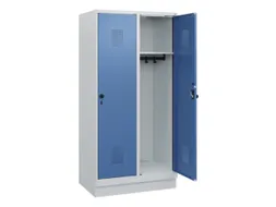 schoollocker,HxBxD 1630x800x500mm,2vak,vak B 400mm,draaigrendel,sokkel