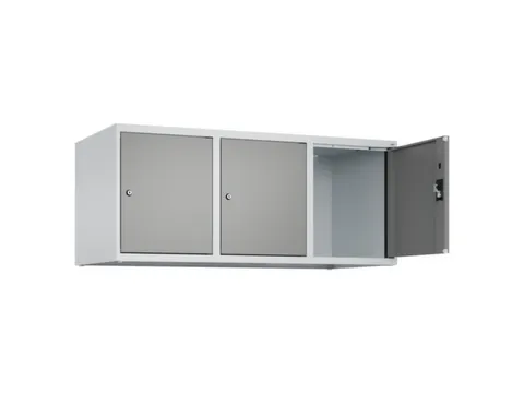opzetkast,v. locker,3vak.,vak B 400mm,HxBxD 500x1200x500mm
