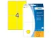 HERMA 2491 Universele etiketten 52x82mm Geel 128 stuks