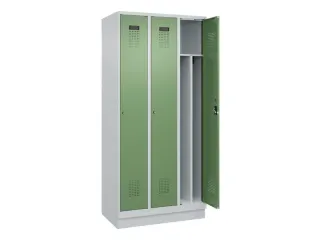 locker voor scheiding van kleding,HxBxD 1950x900x500mm,3vak - 1
