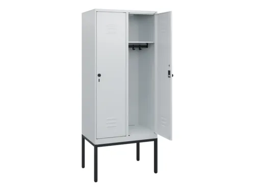 locker,HxBxD 1950x800x500mm,2vak,vak B 400mm,draaigrendel