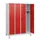 schoollocker,HxBxD 1630x1200x500mm,4vak,vak B 300mm,draaigrendel