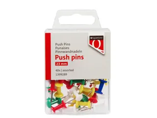 Push pins quantore 40 stuks assorti - 1