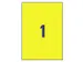 Gekleurde Etiketten Avery Zweckform 210x297mm A4 Geel 100 stuks