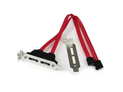 2 poorts low-profile SATA naar eSATA adapterplaatje