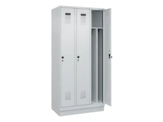 locker voor scheiding van kleding,HxBxD 1950x900x500mm,3vak - 1