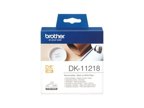Etiket Brother DK-11218 24mm rond 1000stuks