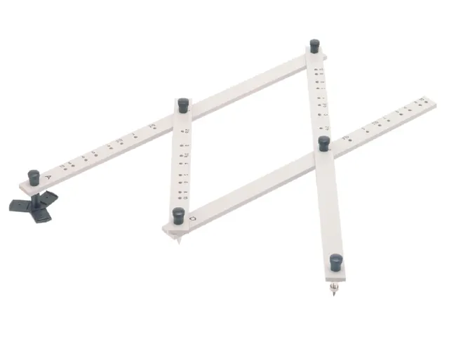 Pantograaf Rumold P4 hardhout lengte 34cm grijs gespoten