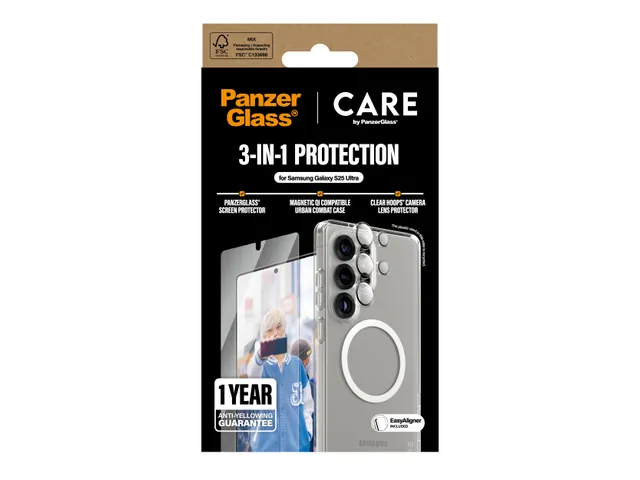 PanzerGlass | CARE by Flagship 3-in-1 Bundle Samsung Galaxy S25