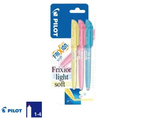 Markeerstift Pilot Frixion Light Soft Medium Blauw Geel Roze blister - 2