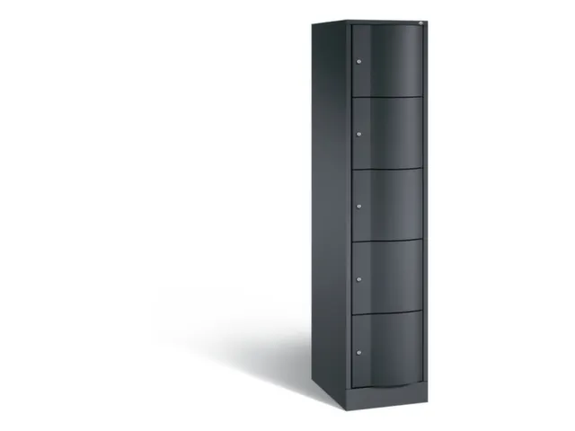armoire multicases,corps RAL7021,face avant RAL7021