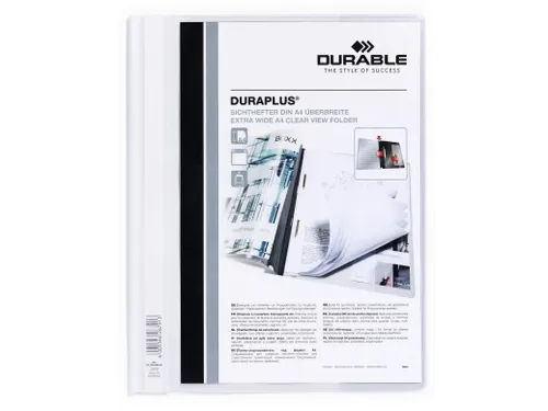 Snelhechtmap Durable Duraplus A4+ wit