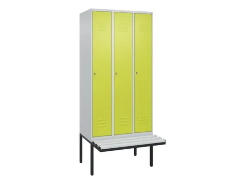 locker voor scheiding van kleding,HxBxD 2120x900x815mm,3vak