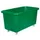 Verrijdbare Rechthoekige Bak 450 Liter Hxbxd 737X1308X699Mm Pe Groen