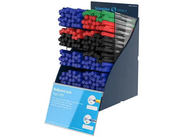 Balpen Schneider Tops SIS-disp 290st. 505 M/505 F Engels