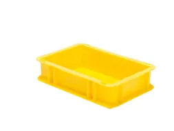 Euronorm-stapelbak 2.7l 75x300x200mm Wanden/bodem Gesloten Geel