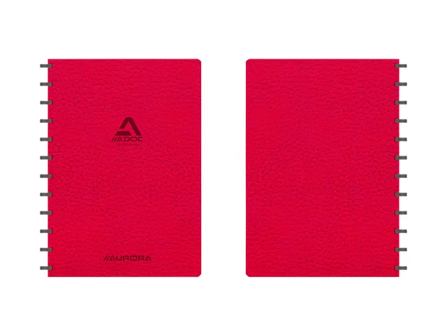 Schrift Adoc Business A4 ruit 5x5mm 144 pagina's 90gr rood