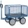 Handtrekwagen Trekoog 6434vz 1000kg 1200x800mm Draadgaas Rubber