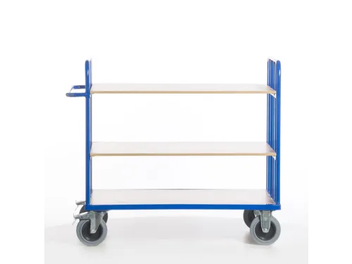 etagewagen,draagverm. 500kg,laadvl. LxB 1200x800mm,houtetage,RAL5010