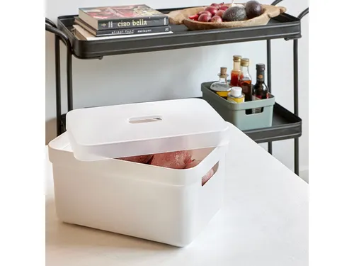 Sigma Home opbergbox 5L wit - 25,2x17,5x12,2cm