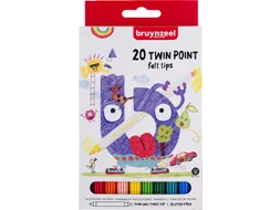 Bruynzeel kids Super Point viltstiften set 20 kleuren