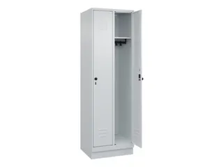 locker,HxBxD 1950x600x500mm,2vak,vak B 300mm,draaigrendel,sokkel - 2