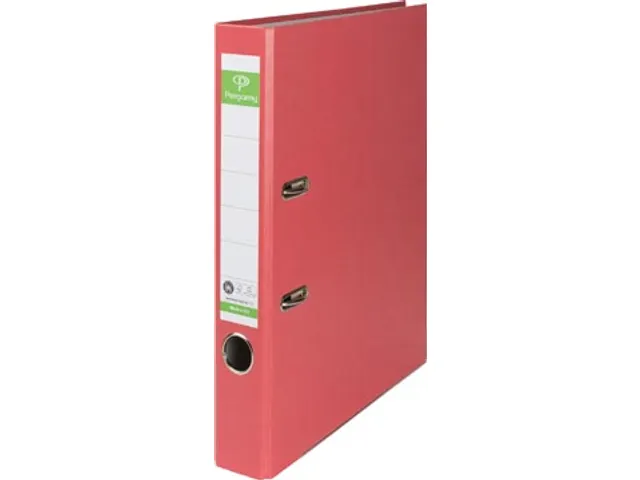 ordner, voor ft A4, uit Recycolor papier, rug van 5 cm, rood