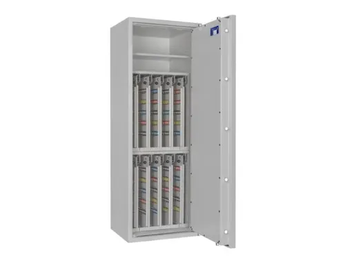 sleutelkluis,HxBxD 1400x500x420mm,800haak,legborden,romp RAL7035