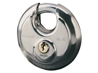 Hangslot MasterLock discus versterkte beugel RVS 70mm - 1