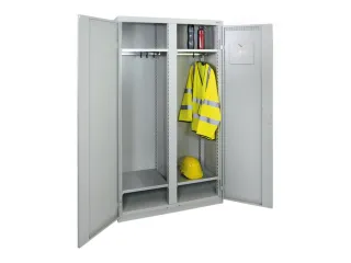 Garderobekast 1800x1000x500mm 2 Vakken Staal Romp Ral7035 - 6
