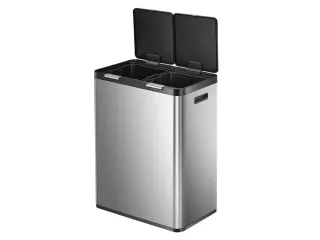 Essential Touch Recycler 2 Afvalemmer 30+30 liter Mat RVS - 3