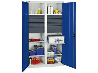 Materiaalkast Hxbxd 1800x1000x500mm 6legborden Uitschuifbaar 8laden - 1