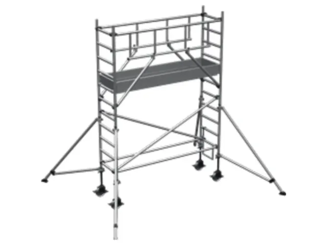 échafaudage roulant,H de travail 4,45m,échafaudage H 3,75m