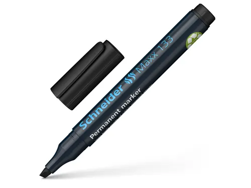 Permanent marker Schneider Maxx 133 schuin 1-4mm zwart
