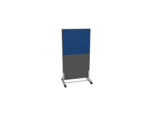 scheidingswand,HxB 1545x800mm,MS-donkergrijs,BN6016-blauw
