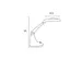 400108074 Unilux Magnifying Lamp Mini Zoom LED 6000K 785lm wit
