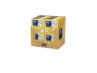 Tork 477911 Soft Dinnerservet Advanced Geel 39x39cm - 2
