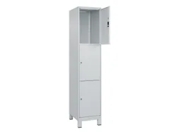 lockerkast,HxBxD 1950x400x500mm,1x3vakken,vak B 400mm,cil.-slot,voeten