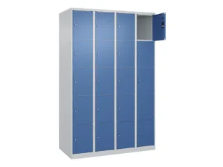lockerkast,HxBxD 1850x1200x500mm,4x5vakken,vak B 300mm,cil.-slot - 1