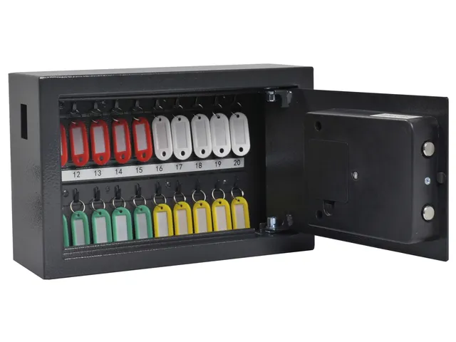 Sleutelkast Pavo high security 20 haken 205x347x147mm elektronisch