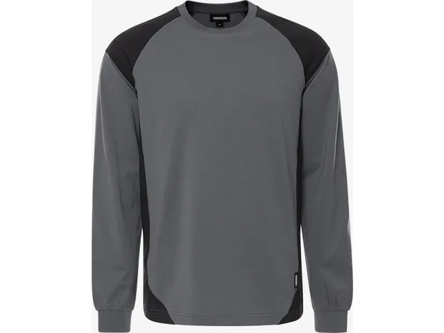 Fristads 7071 GTM T-shirt lange mouw grijs/zwart, maat XS, per stuk