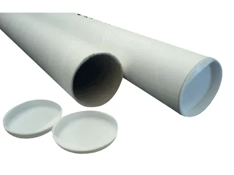 Verzendkoker CleverPack A2 450x50x1.5 met doppen wit pak à 20 stuks