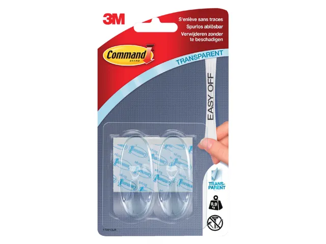 Bevestigingsstrip 17091Clr 2 Ovale Haken Medium draagvermogen 900 gram