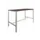 Domino Basic statafel 140x80cm 110cm Logan Eik 25mm Alu