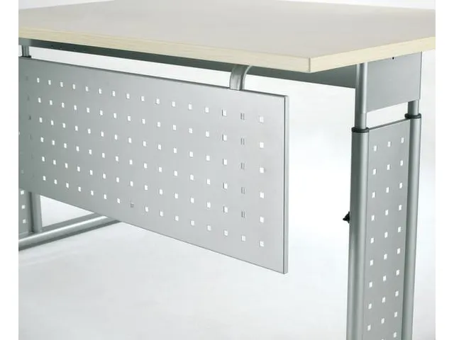 zichtscherm,v. bureau,HxB 320x1600mm,zilverkleurig