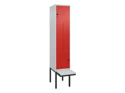 Z-garderobekast,HxBxD 2120x400x815mm,2vak,vak B 400mm,draaigrendel