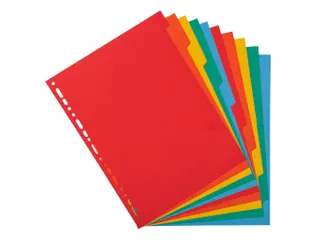 Tabbladen gerecycleerd karton 220g 10 tabs A4 - 2