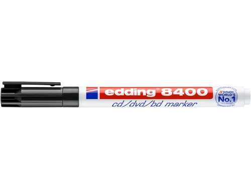Cd marker edding 8400 rond zwart 0.5-1.0mm