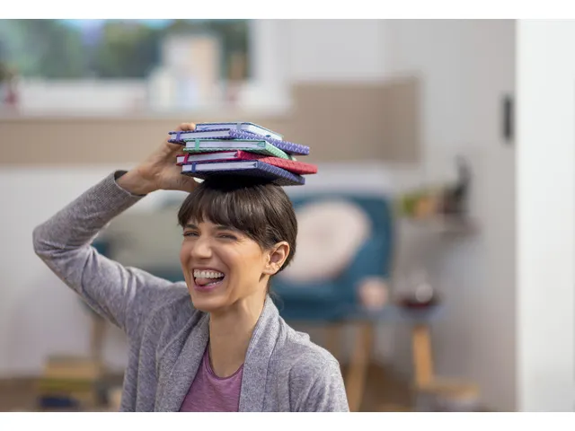 carnet de notes Sigel Jolie Flair A6 hardcover ligné ciel blue